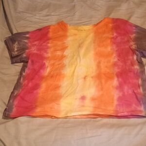 Vibrant Tie-Dye Crop Top